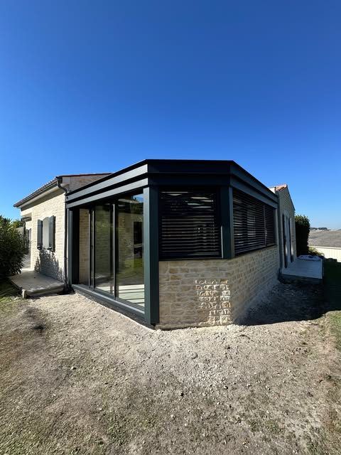 Extension EXTANXIA à toit plat, finition bois — photo 3